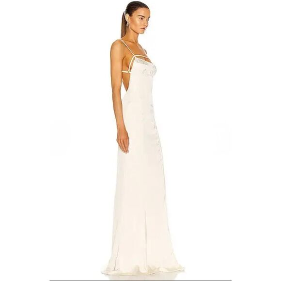 JACQUEMUS La Robe Novio In Beige Size 40 / US 8 - Picture 3 of 14